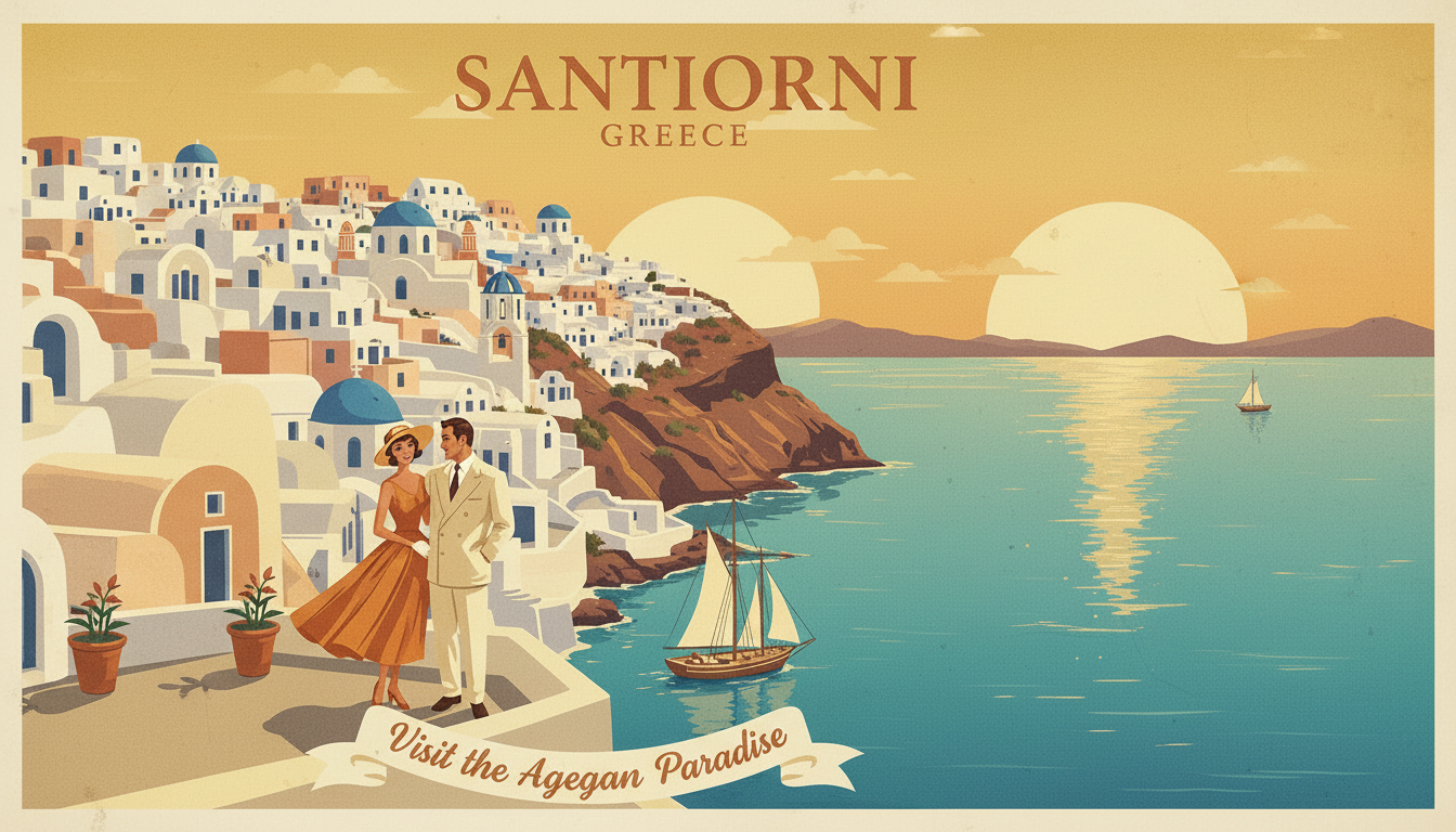Vintage travel poster