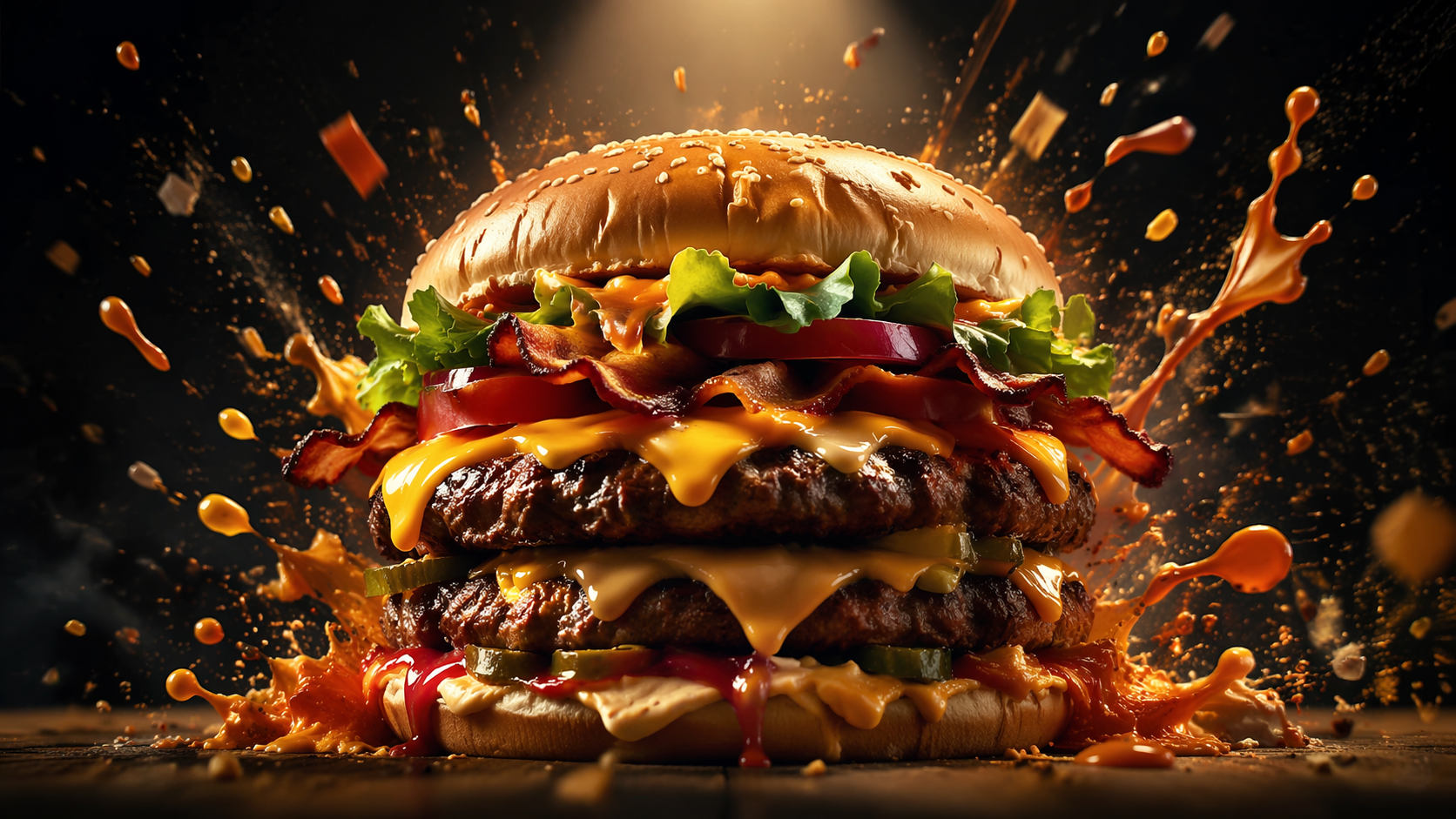 Dreamina AI Fast Food Drama Generator Prompt Beispiel 3: Pommes und Soda Chaos