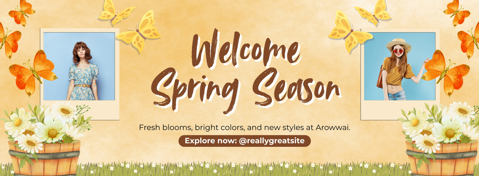 Spring cover photos for Facebook: Spring fashion collage