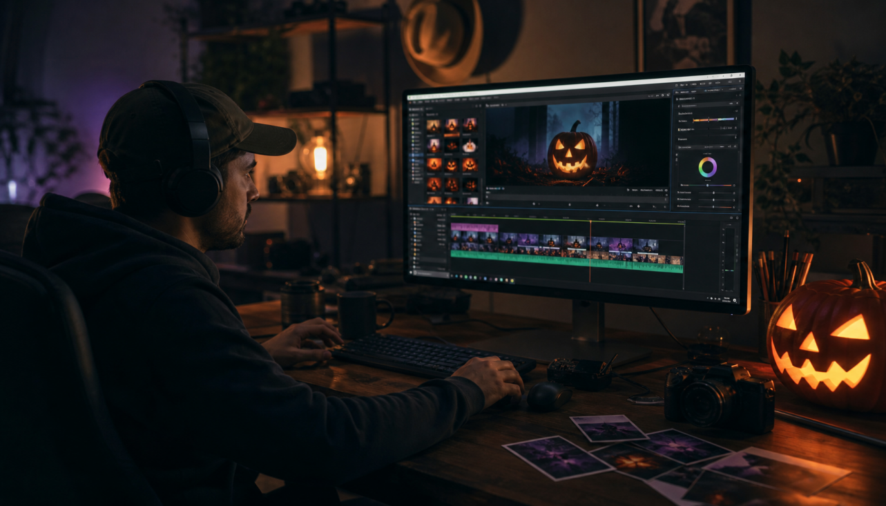 Halloween Video Editing Effects: Spooky Transitions, Filters, and AI Workflow Ideas for Short-Form Creators