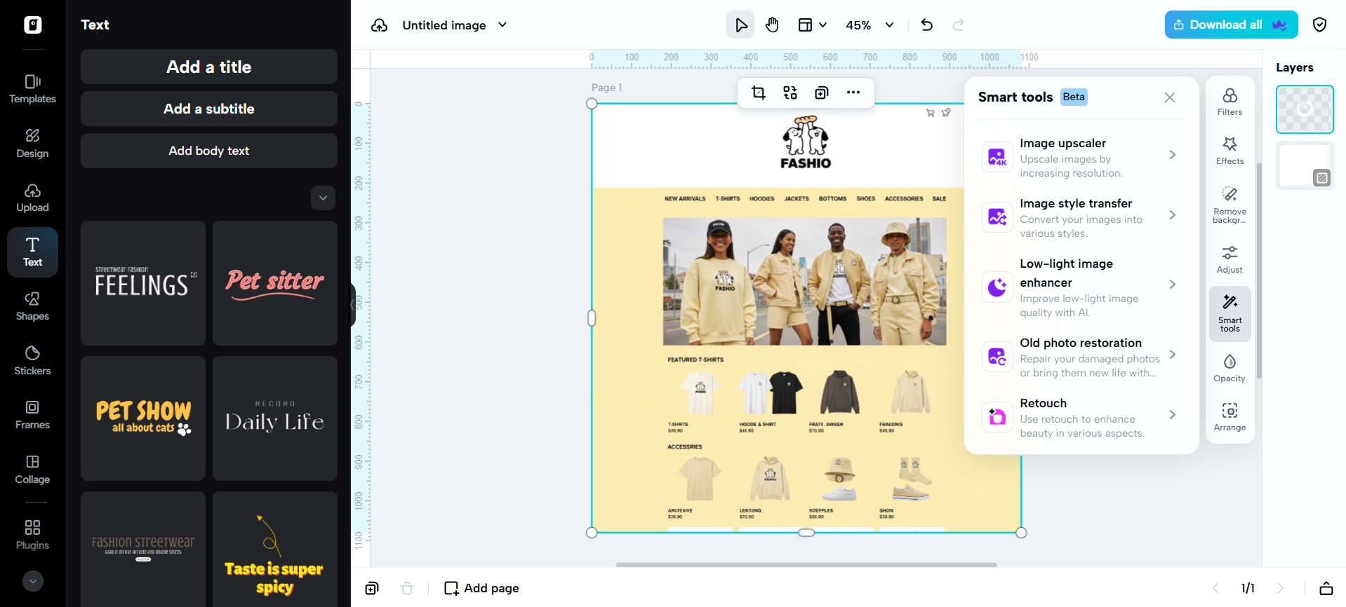 Customized editing tools