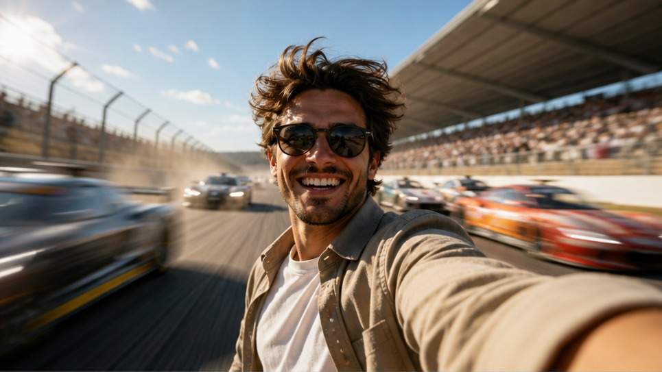 Race Track AI Video Effect hero image