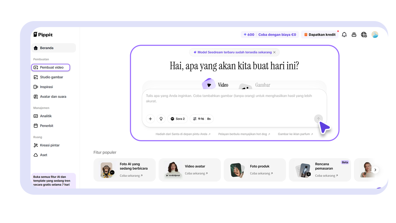 Gunakan alat untuk mengubah foto menjadi video dengan cepat.