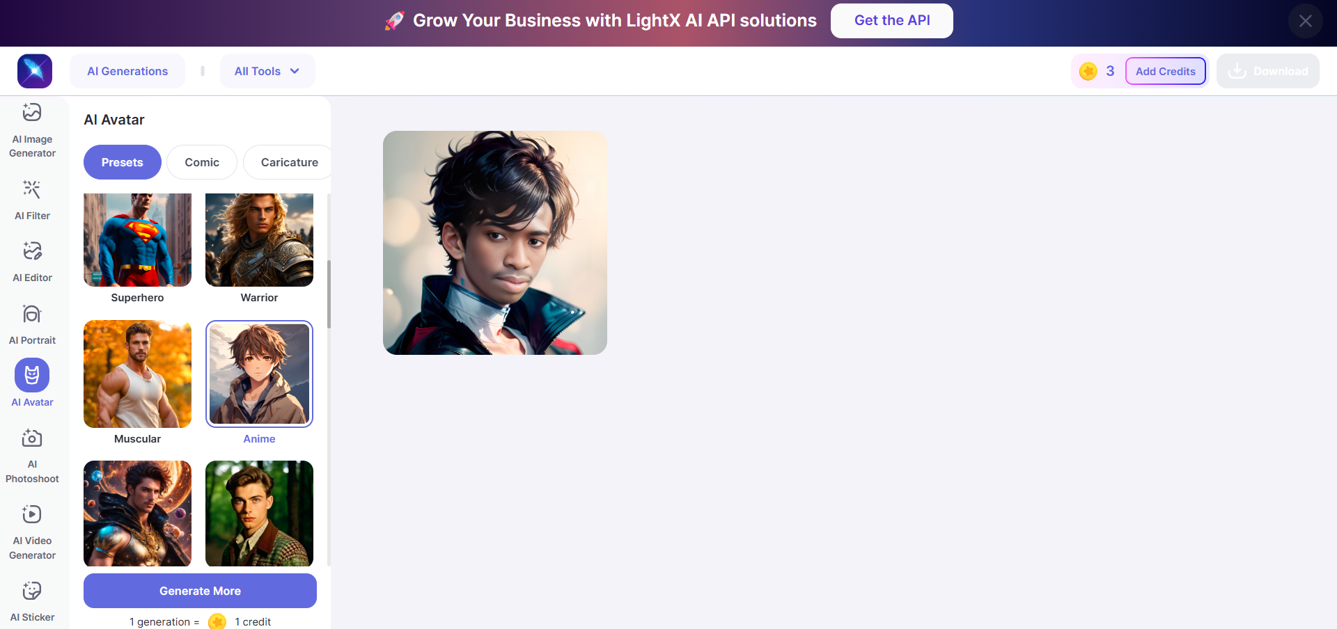 ตัวแปลงภาพโปรไฟล์อนิเมะ