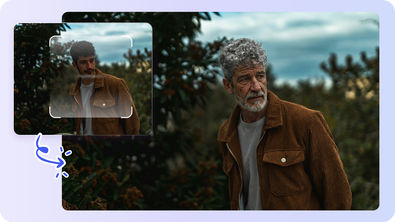 real-time preview of aged image