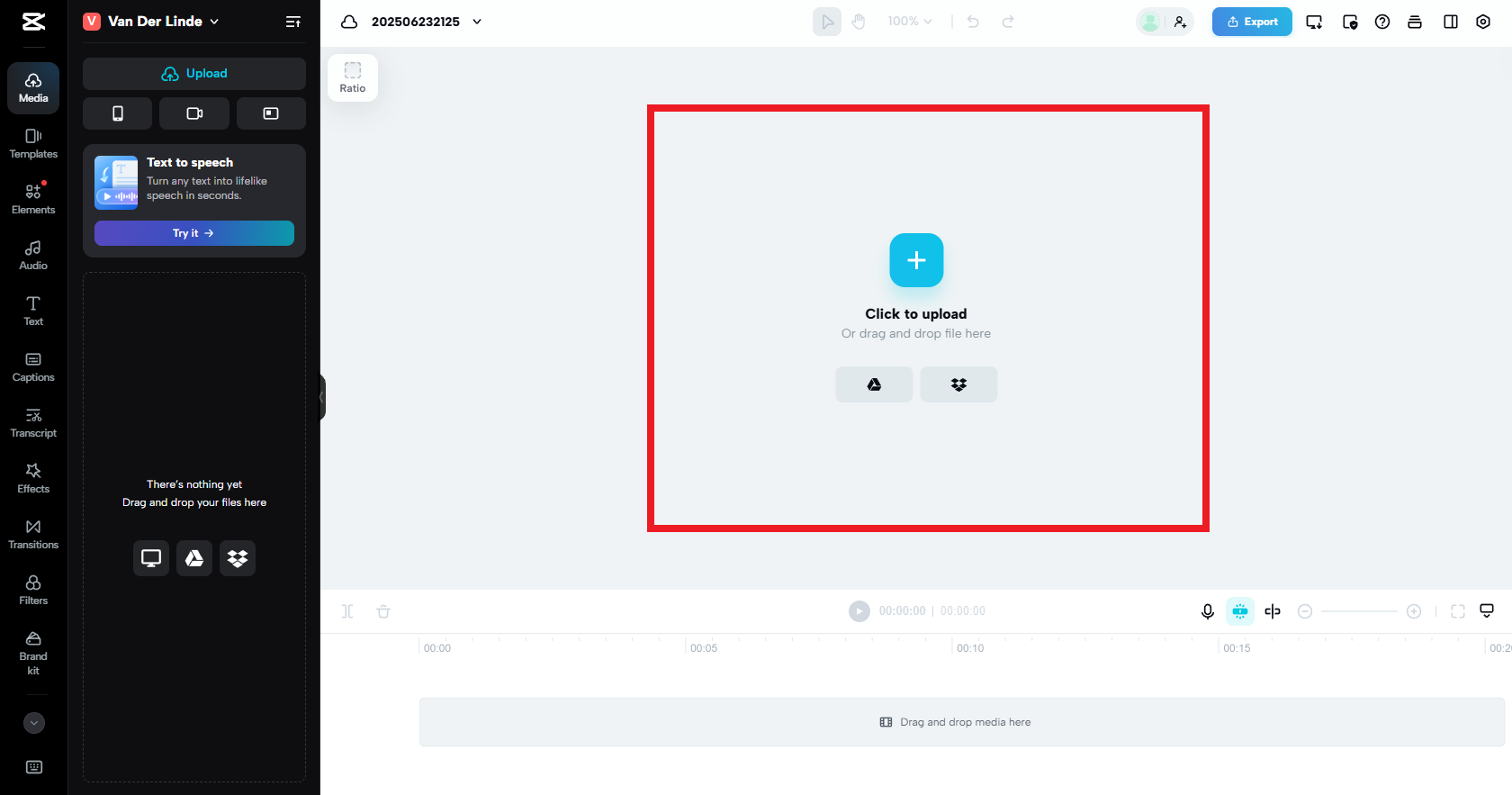 Upload your TikTok content
