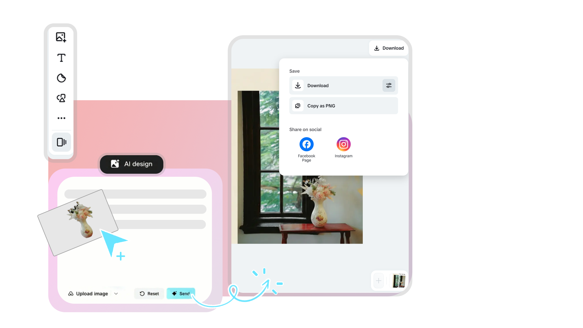 Save the edited product poster