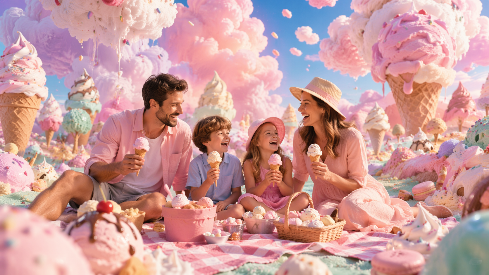 Dreamina AI Eiscremefilter Prompt Beispiel 5: Frozen Treat Editorial