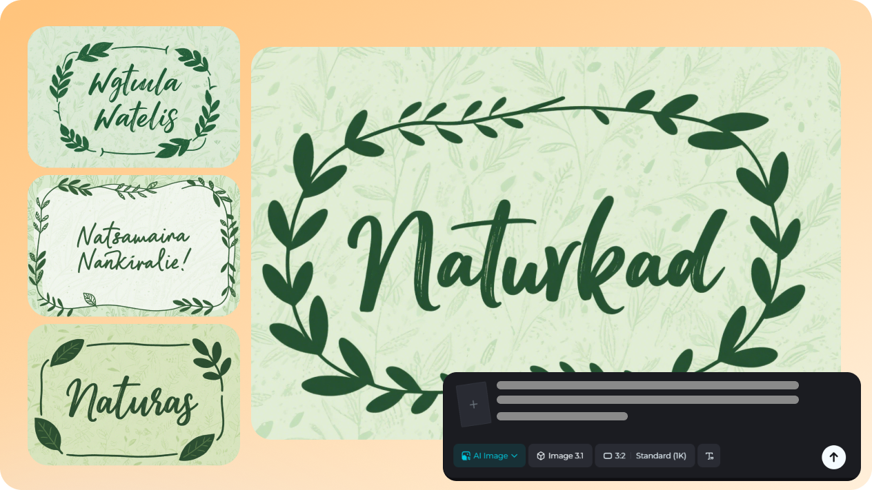 name tag with text