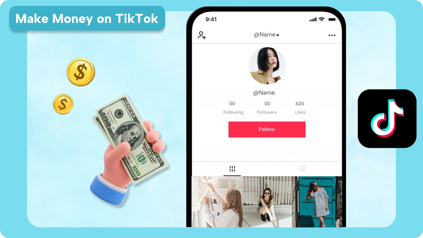 зарабатывайте деньги в TikTok