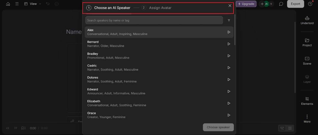 Carregamento no Descript