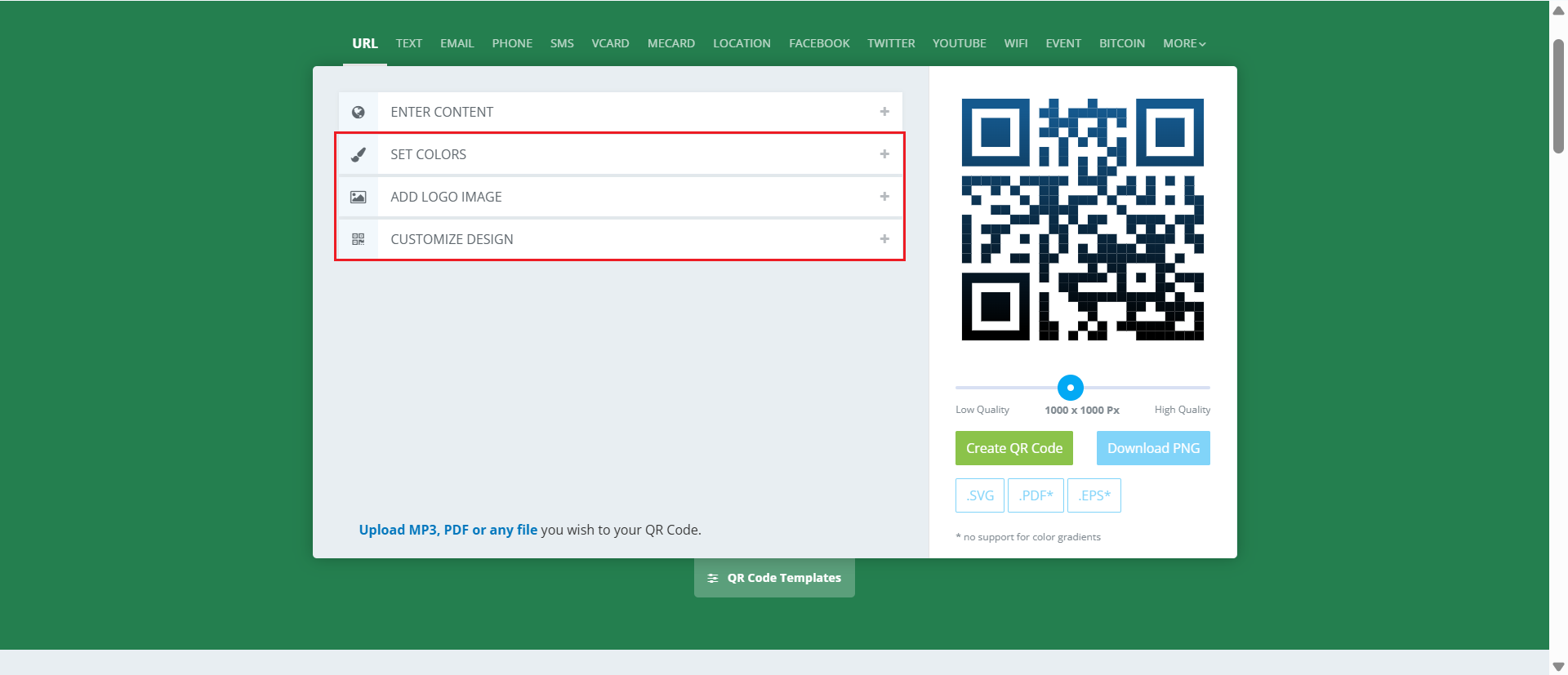 Generator kode QR dengan gambar