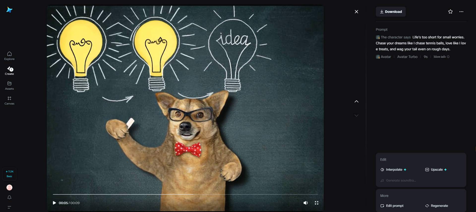 Wise dog life coach