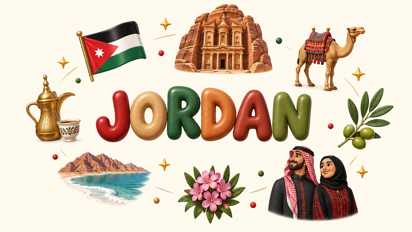 Floating Symbols Around Lettering example for emoji name filter