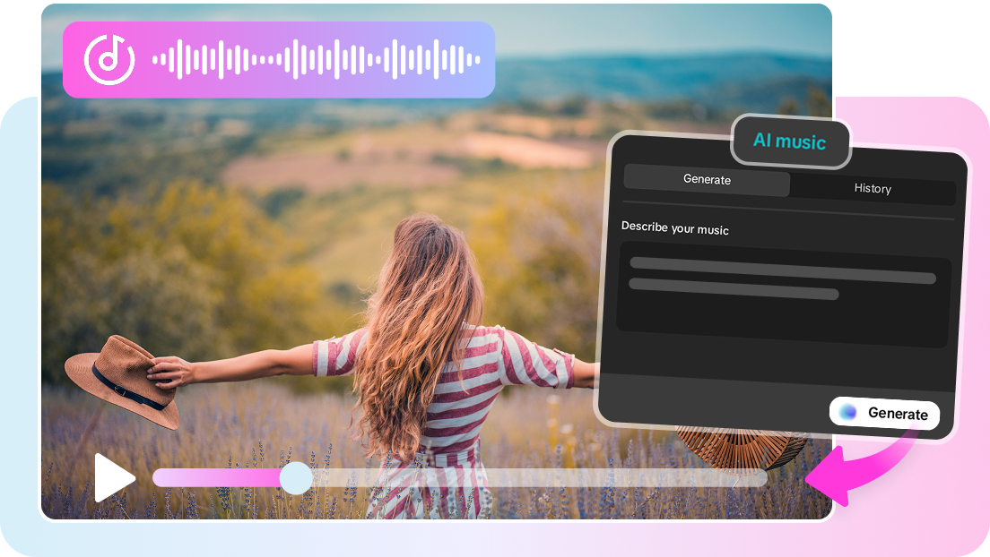Create music from text prompts with AI