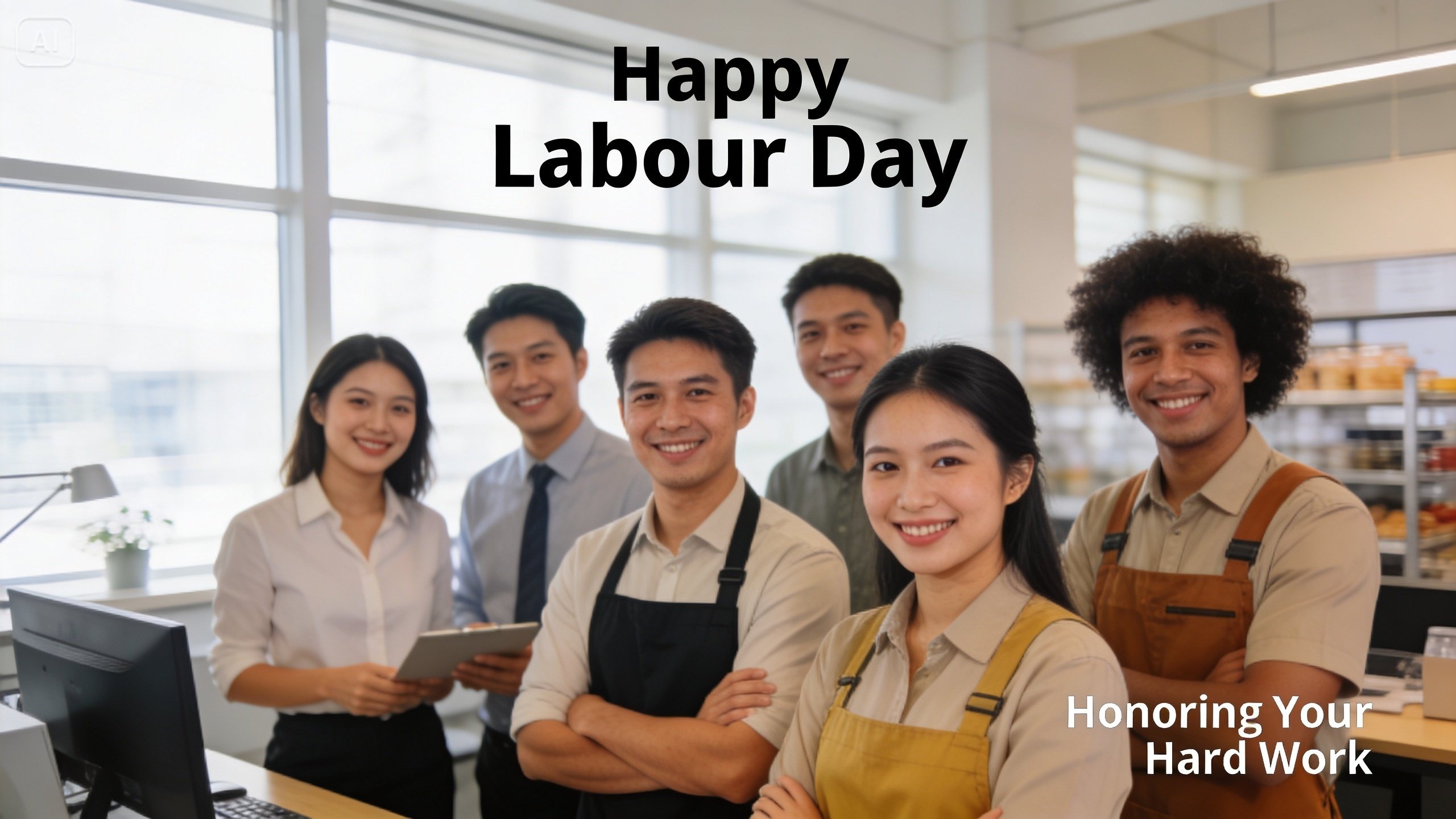 Afiș editabil de Ziua Muncii și șabloane sociale cu tipografie curată și aspect echilibrat