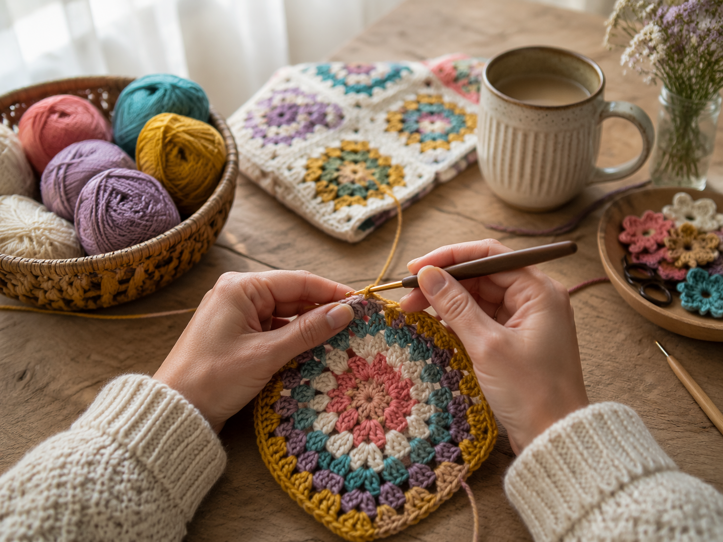 Dreamina AI crochet video prompt example 1