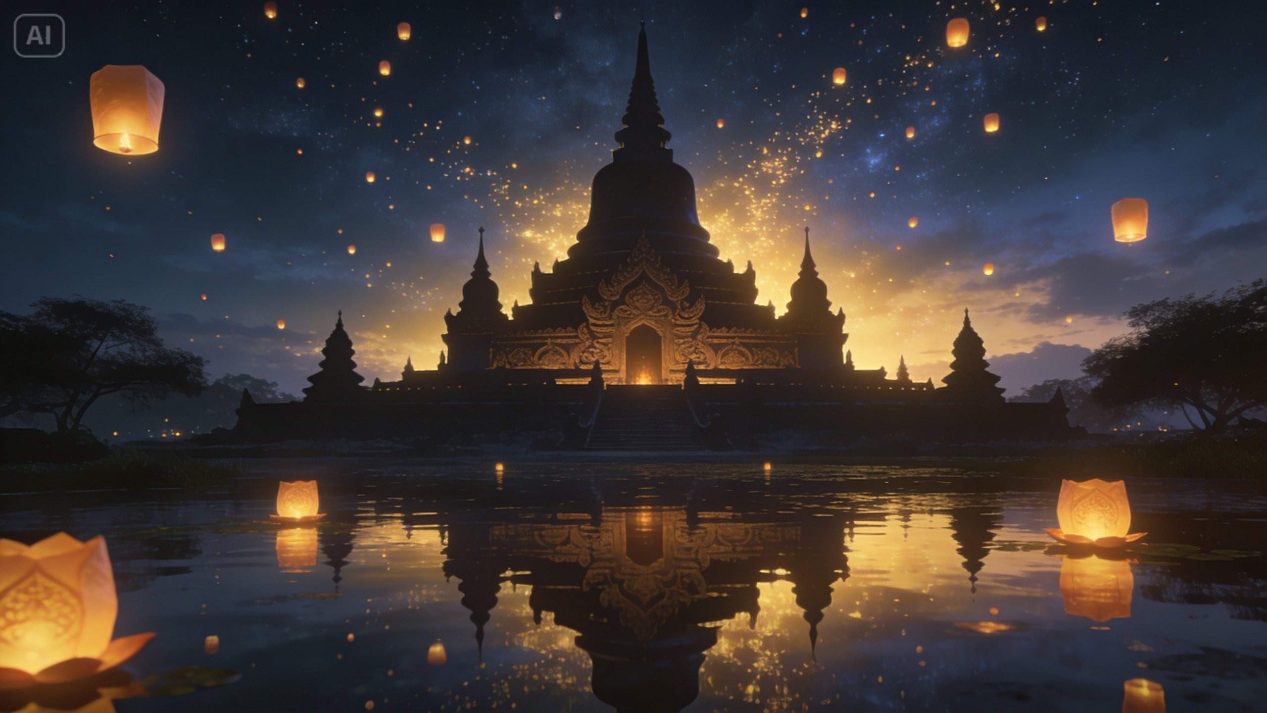 Vesak Day poster prompt