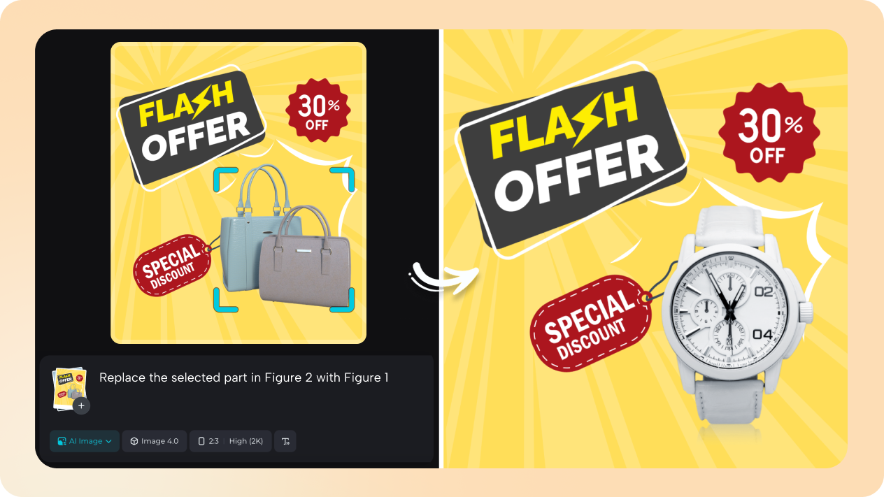 Etkileşimli düzenleme ile tanıtım afişi