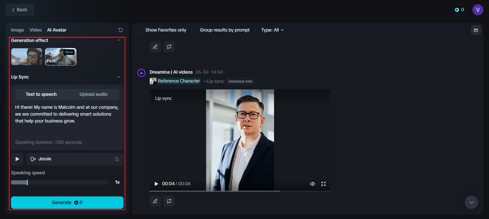 Dreamina: DreamFace alternative avatar setting