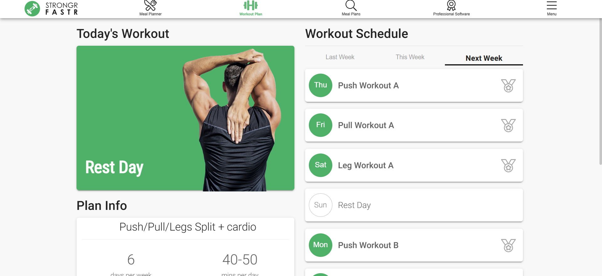 custom diet and workout plan