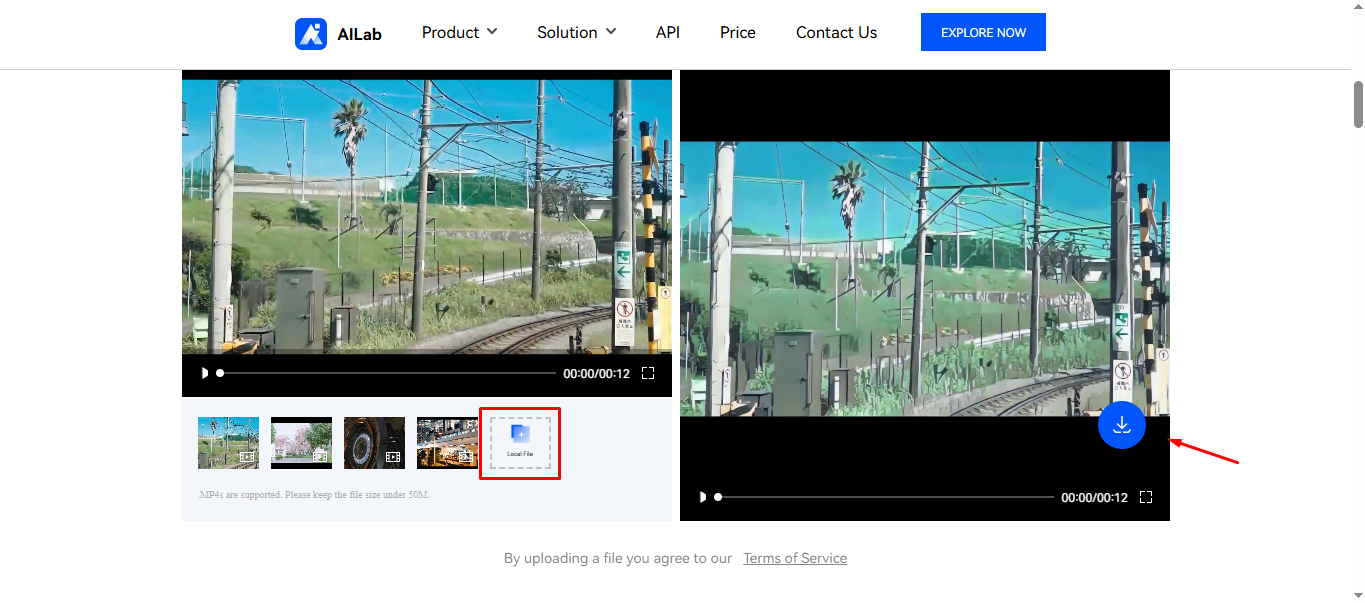 Interface of Wondershare AI Lab - an advanced video cartoonizer