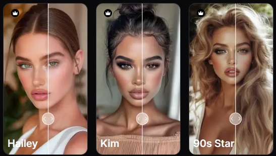 Promi-Makeover – Gesicht in promiähnlichen Look verwandelt