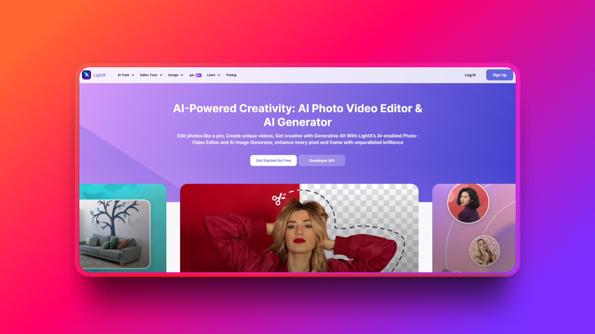 LightX'sAI shadow remover