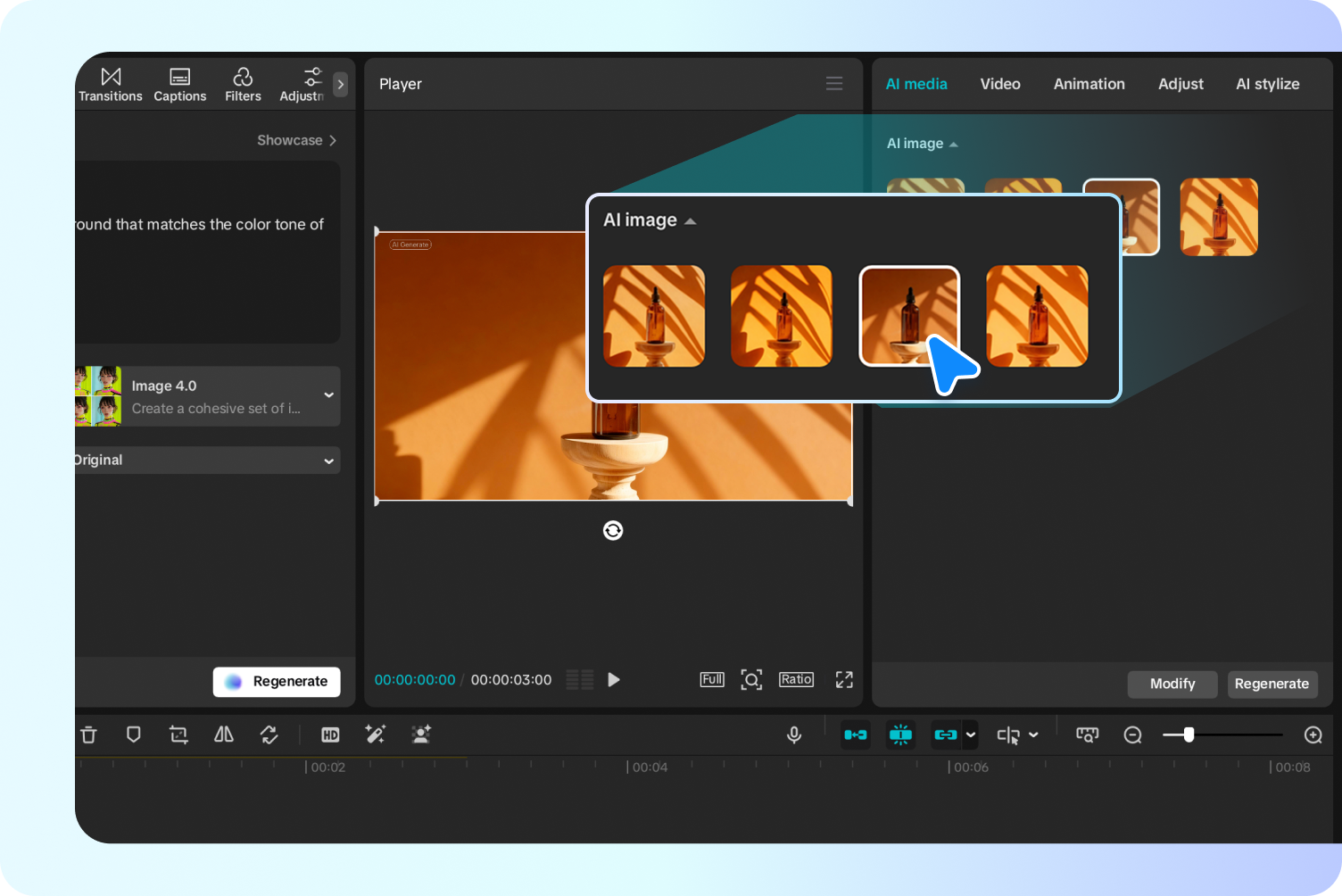  Ingyenes AI fotó háttérgenerátor CapCutban egyedi tervekhez