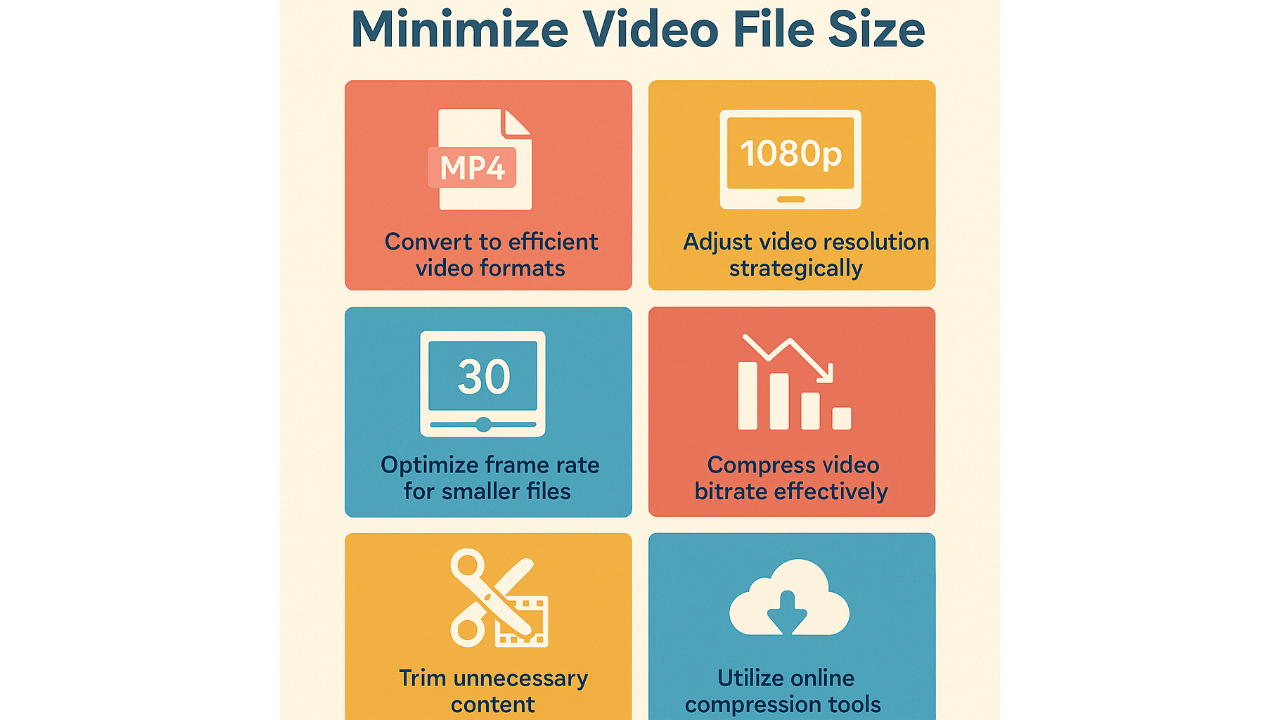 Ways to minimize video file size
