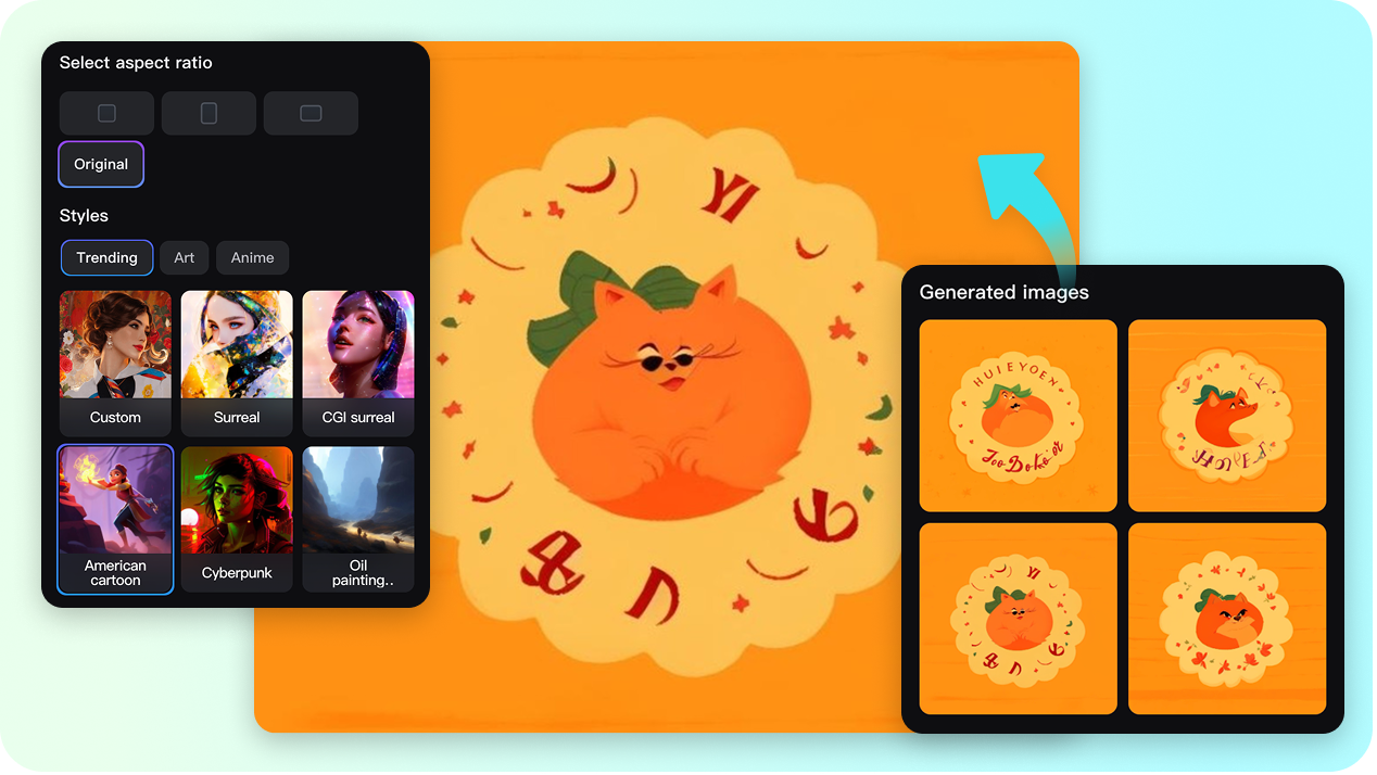 Turn text prompts into stickers with AI 