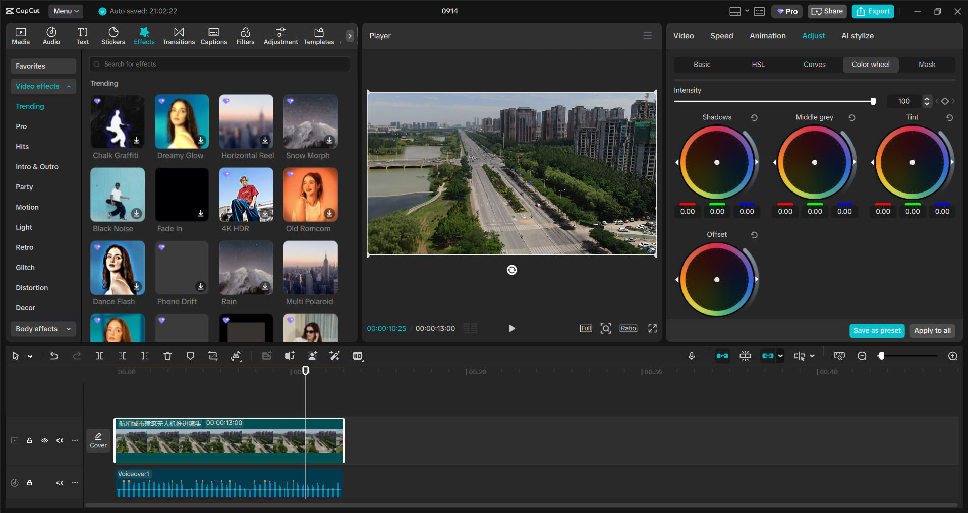Käyttöliittymä CapCut-työpöytävideoeditoriin - paras DJI-videoeditori PC: lle