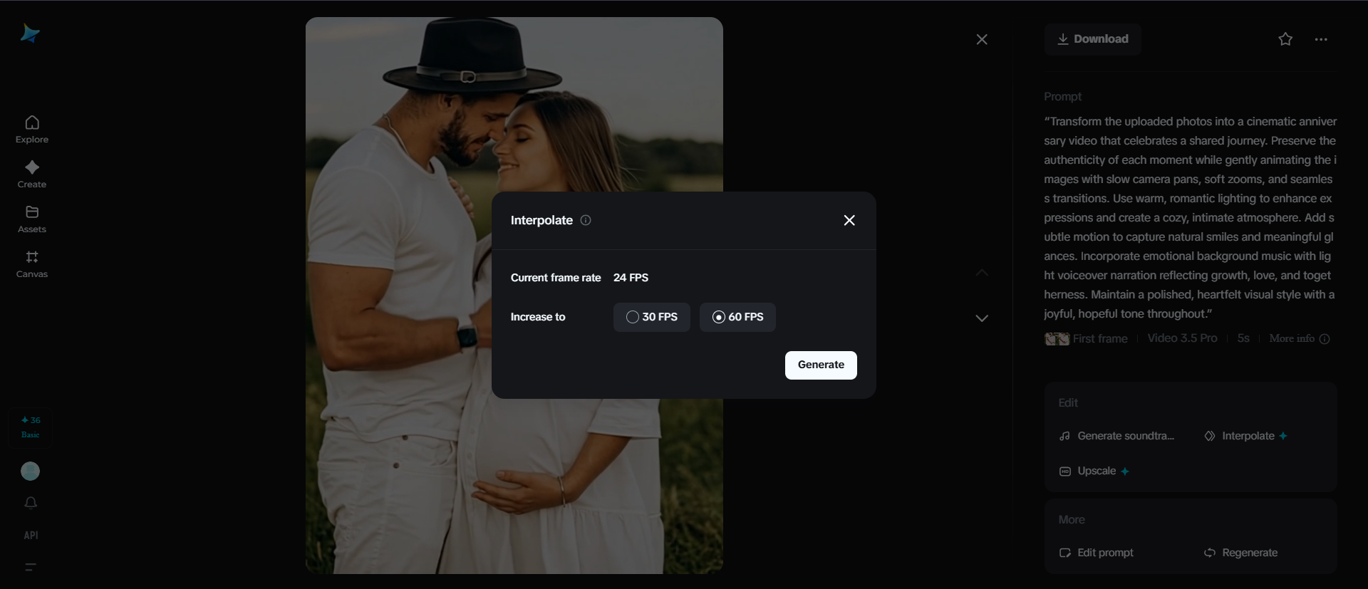 Interpolate feature