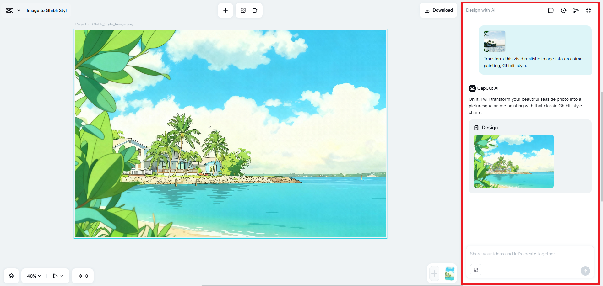 Refine your transformed image