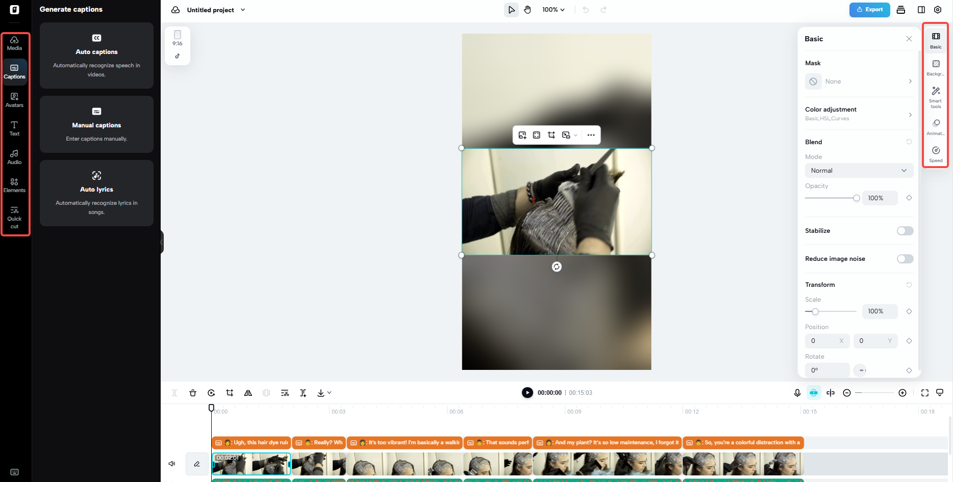 Personalização com um clique