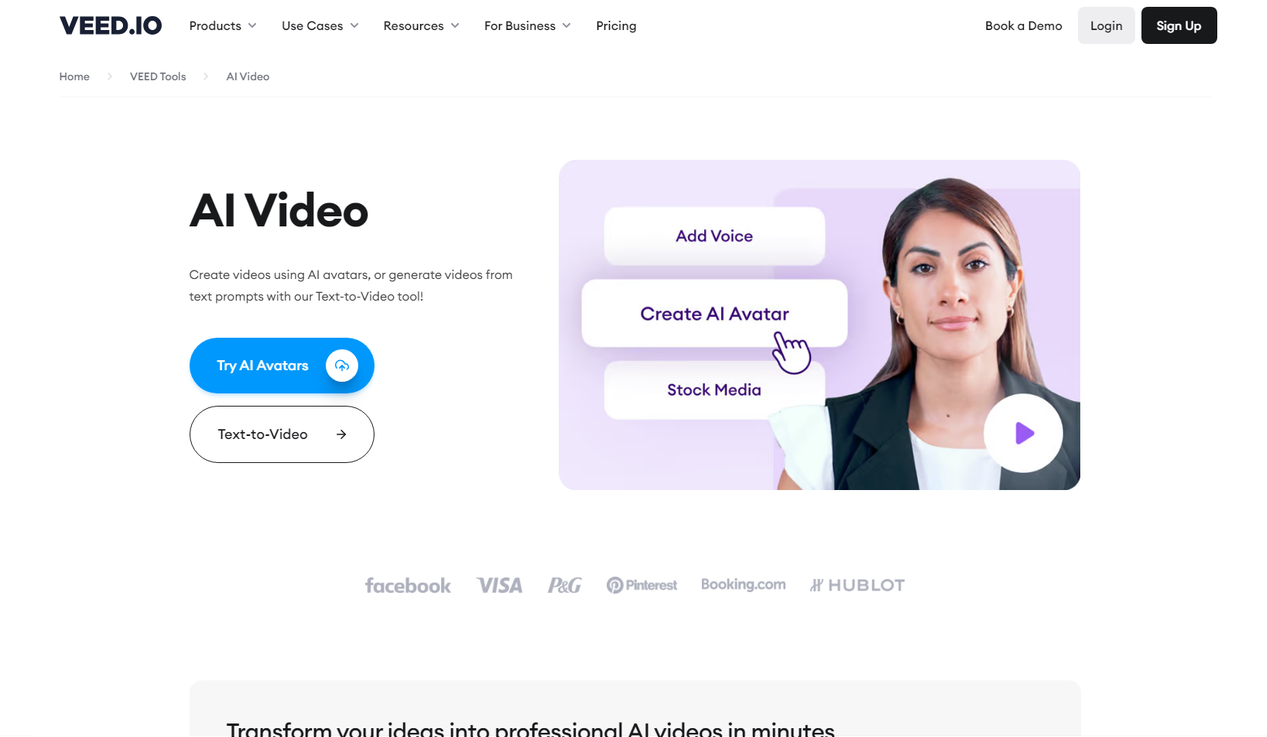 Cómo crear avatares de IA con la plataforma VEED.IO