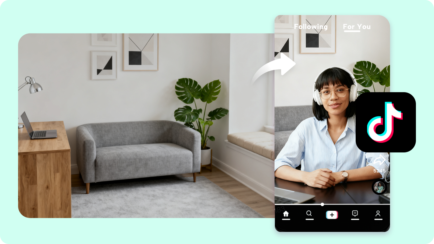 tiktok background video generator