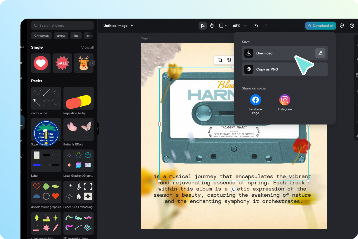 Download high-quality song album cover