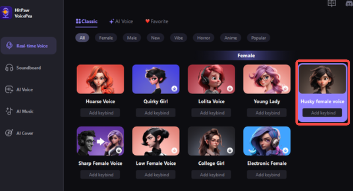 Menggunakan penukar suara HitPaw