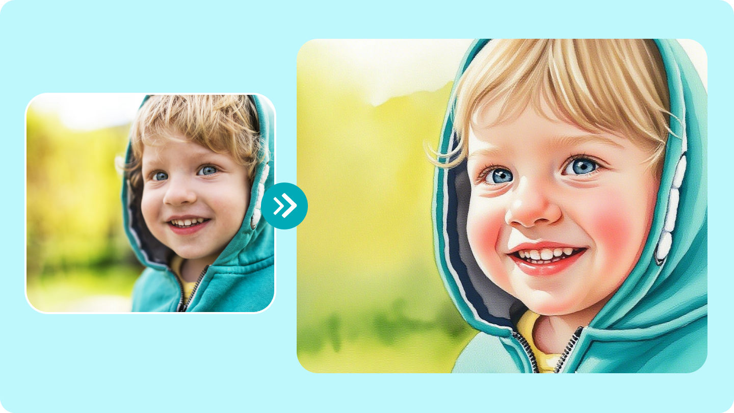 Turn photo into oil painting