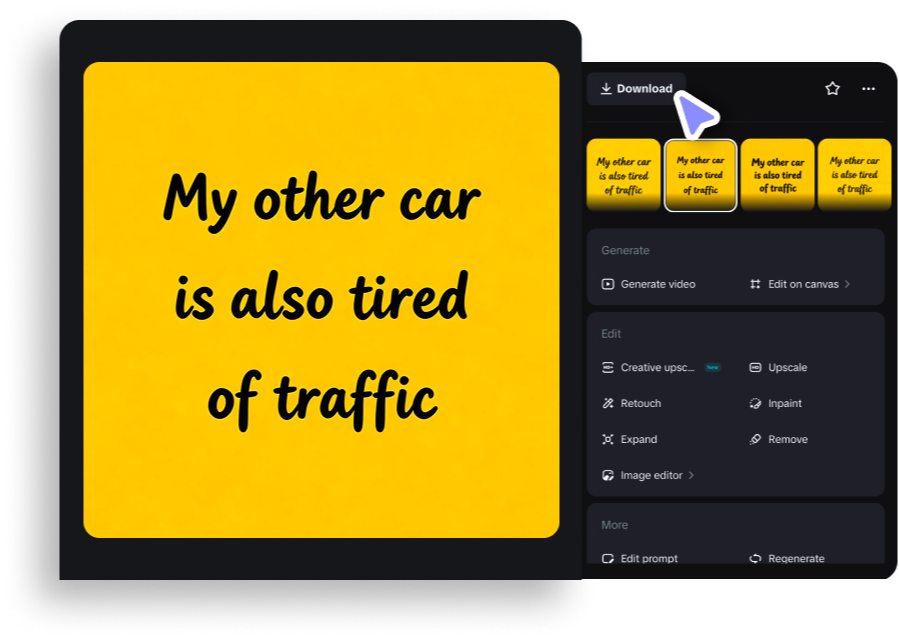 Step 3: Refine and download your sticker