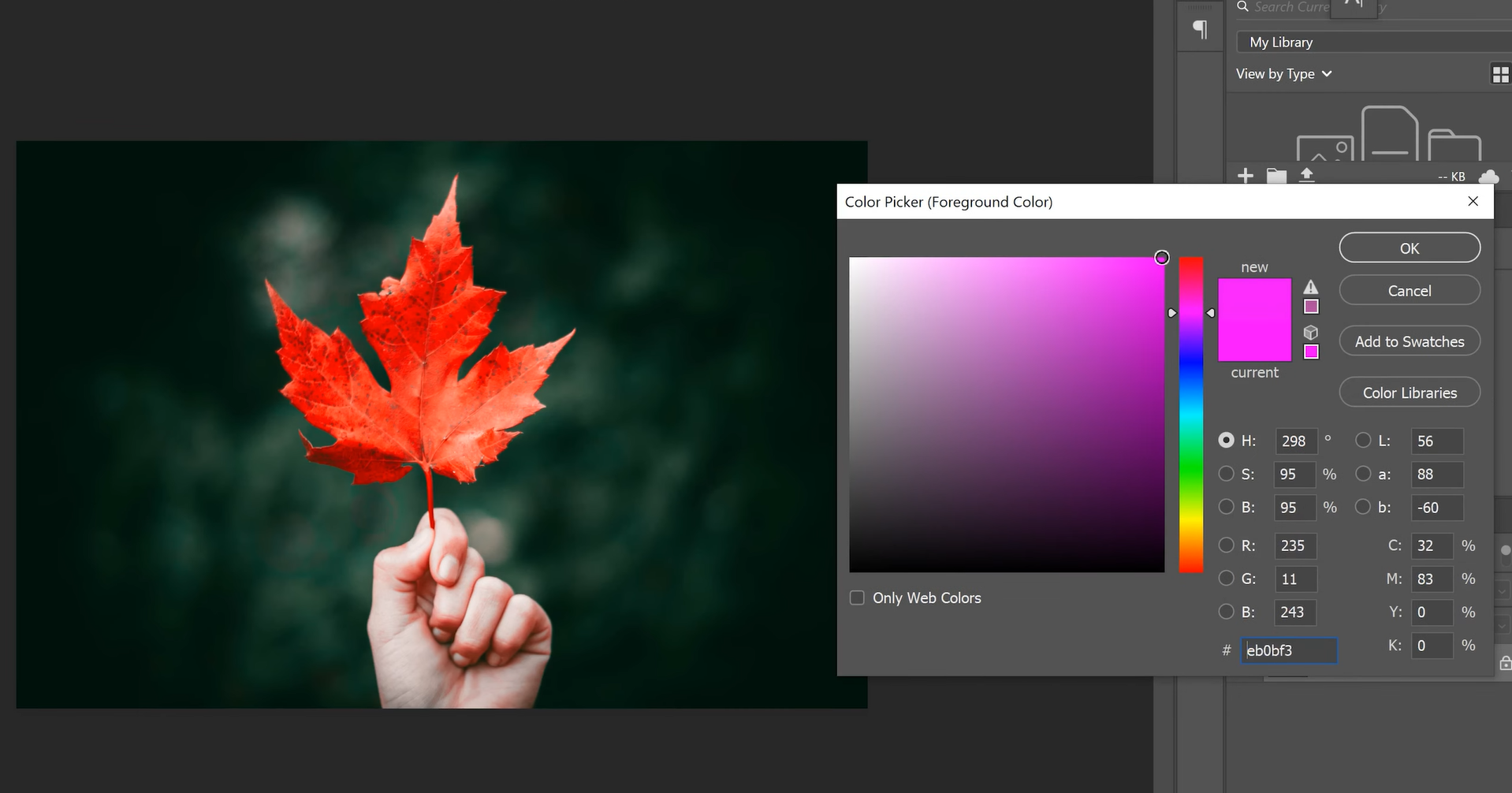 how to change color of something on photoshop