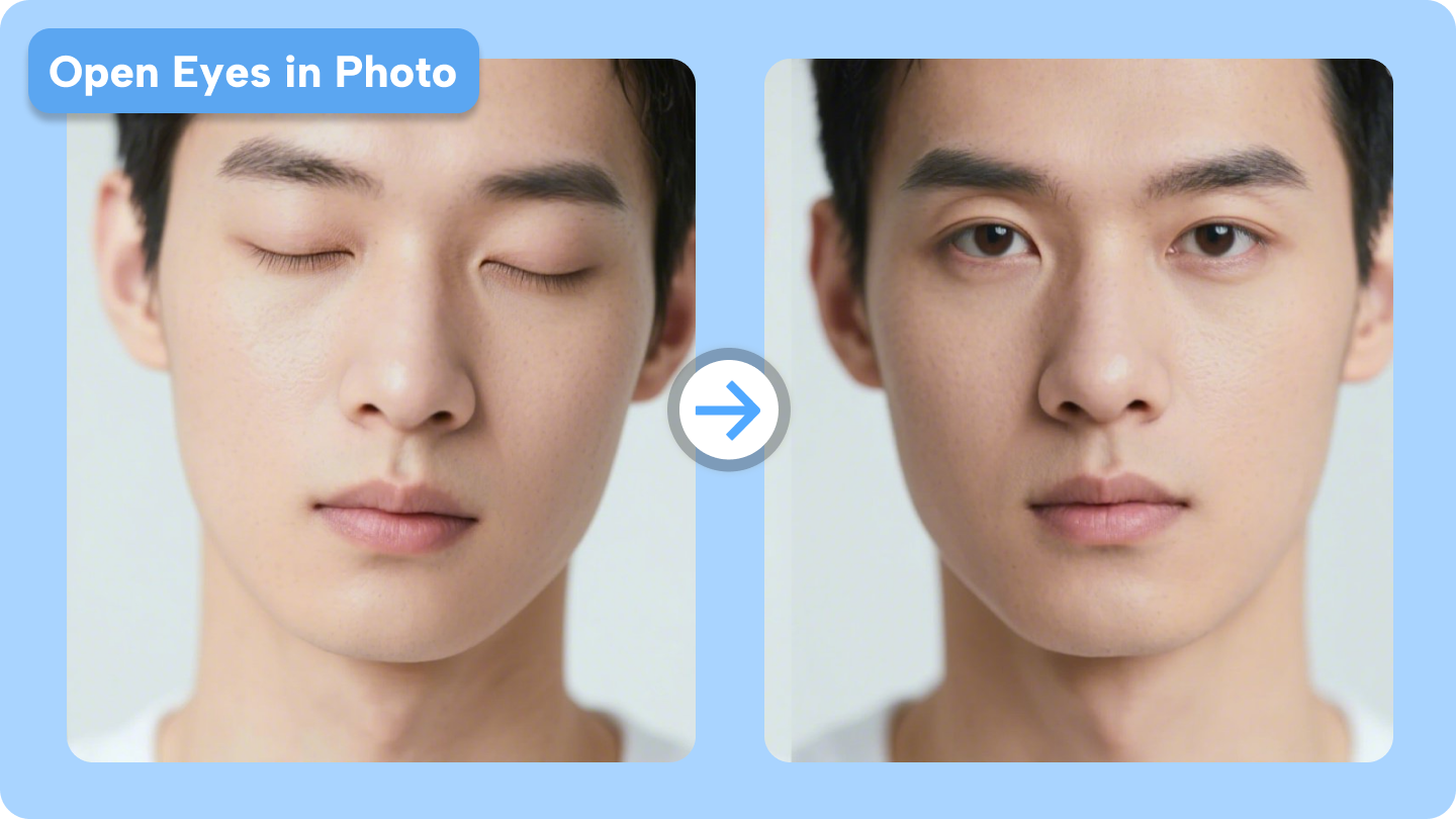 Open Eyes Fotoeditor online