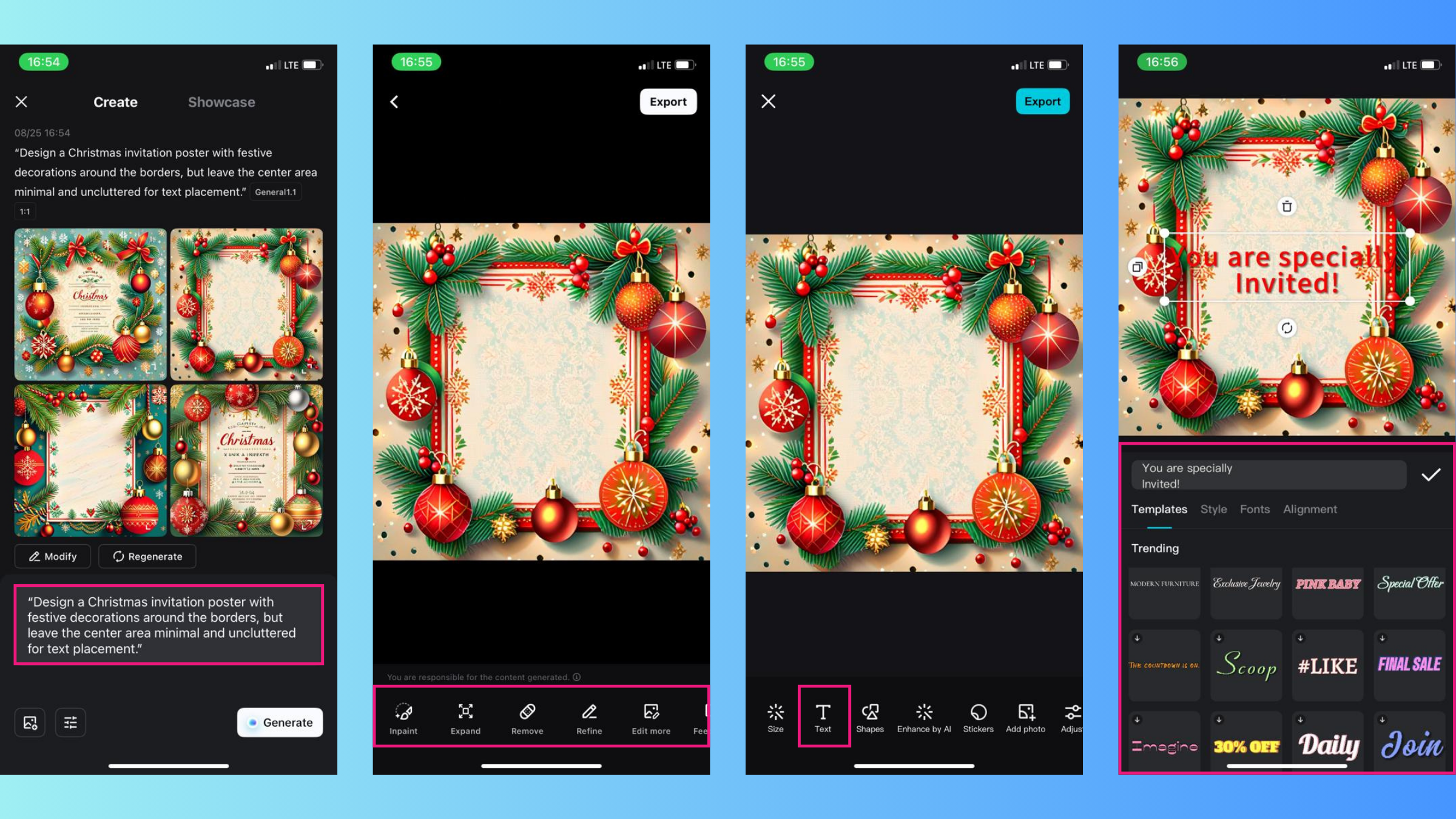 Text-to-image method