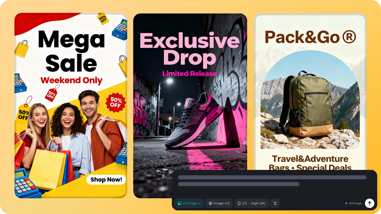 créez avec du texte en image