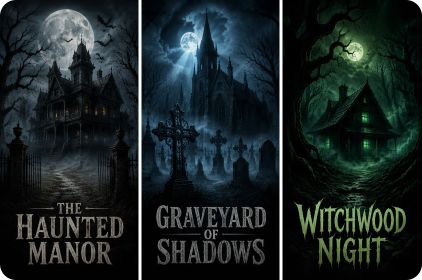Create multiple Halloween designs quickly