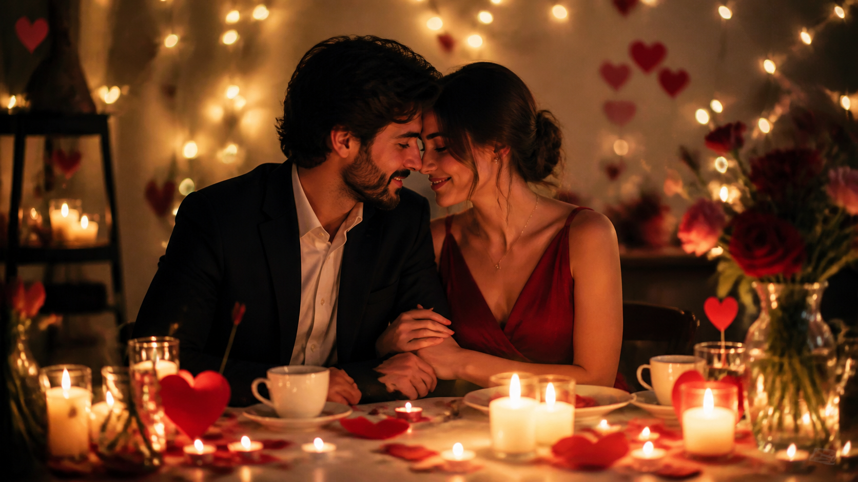 Little Hearts Date Scene prompt example