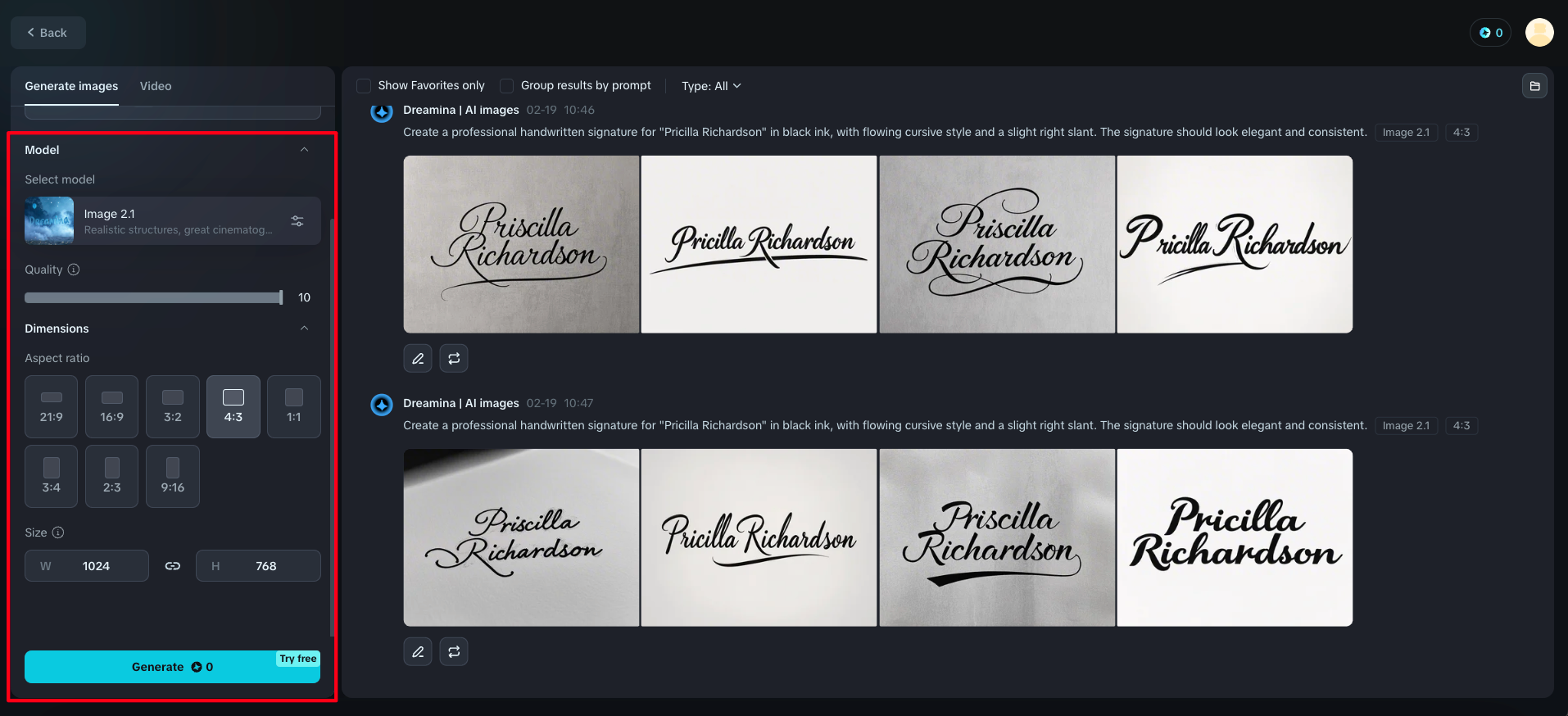fake autograph generator with AI