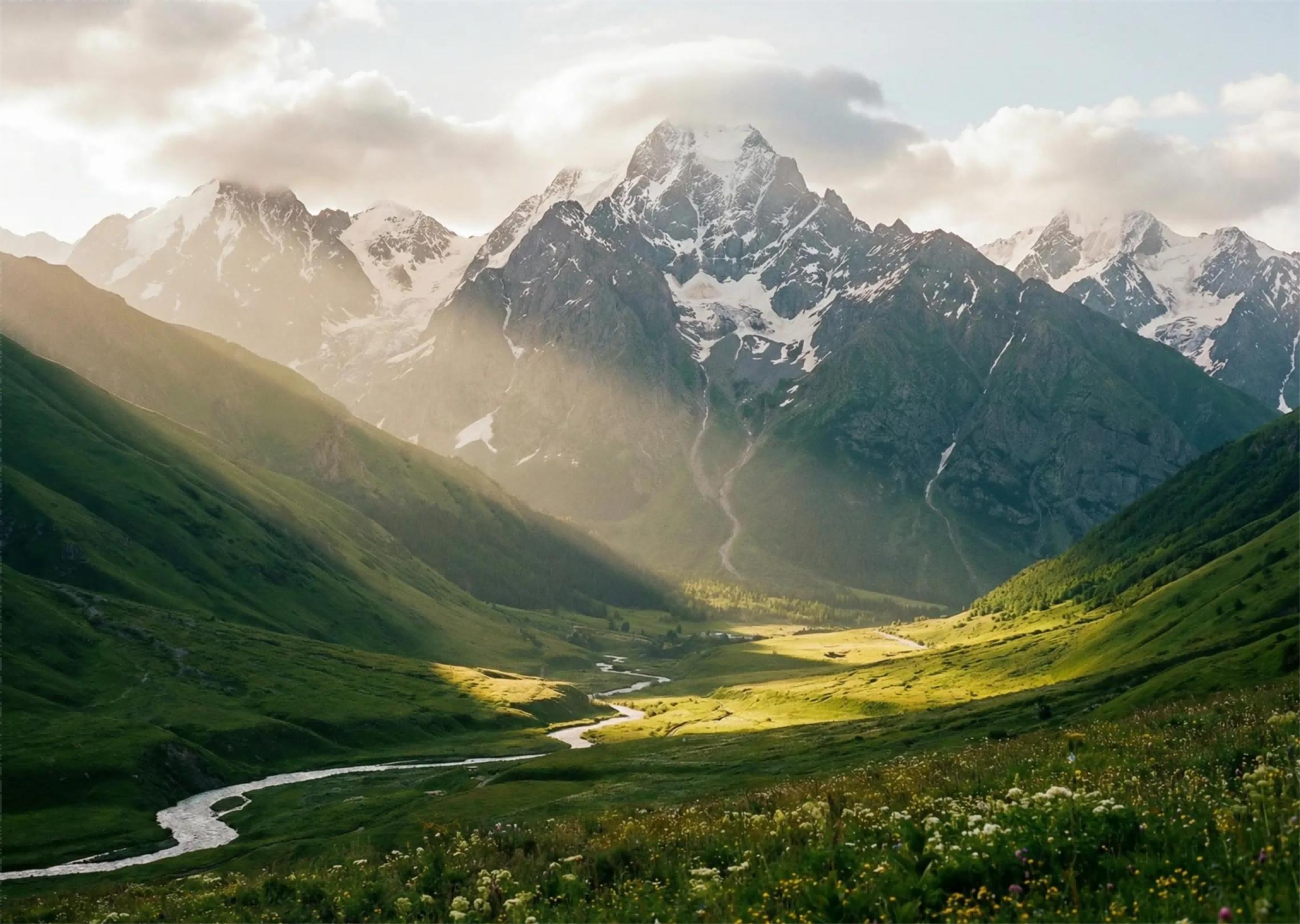 Gelassene Berglandschaft