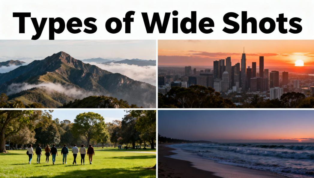 Different types of wide shots
